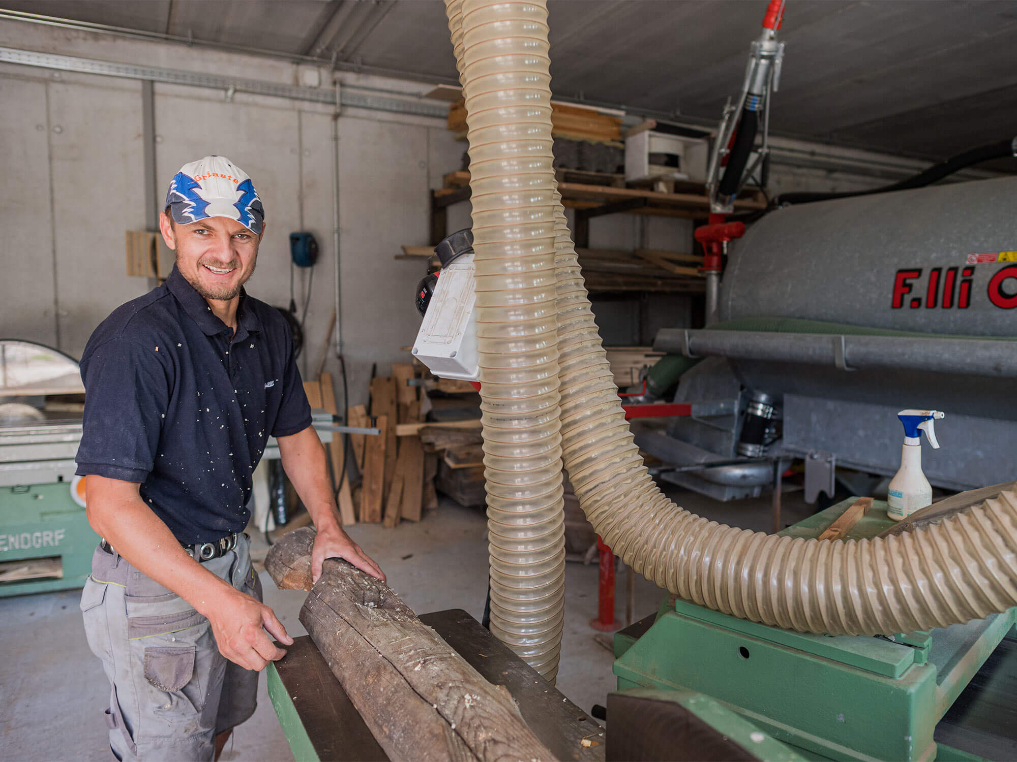 Andreas bei der Arbeit